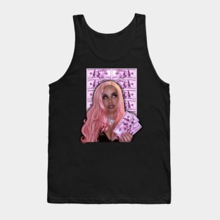 Ivetastic pink hair pink money Tank Top